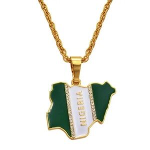 Nigeria flag necklace